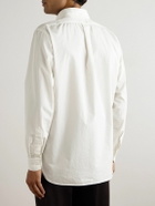 Lardini - Button-Down Collar Cotton-Poplin Shirt - White