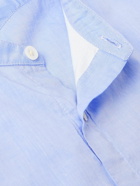 Massimo Alba - Noto2 Grandad-Collar Cotton Shirt - Blue