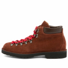 Fracap Men's M128 Commando Sole Scarponcino Boot in Brown Suede