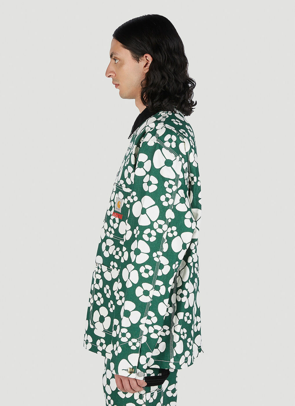 Marni x Carhartt - Floral Print Jacket in Green