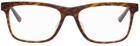 Versace Tortoiseshell Rectangular Glasses