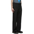 ADER error Black Oversize Front Wire Trousers