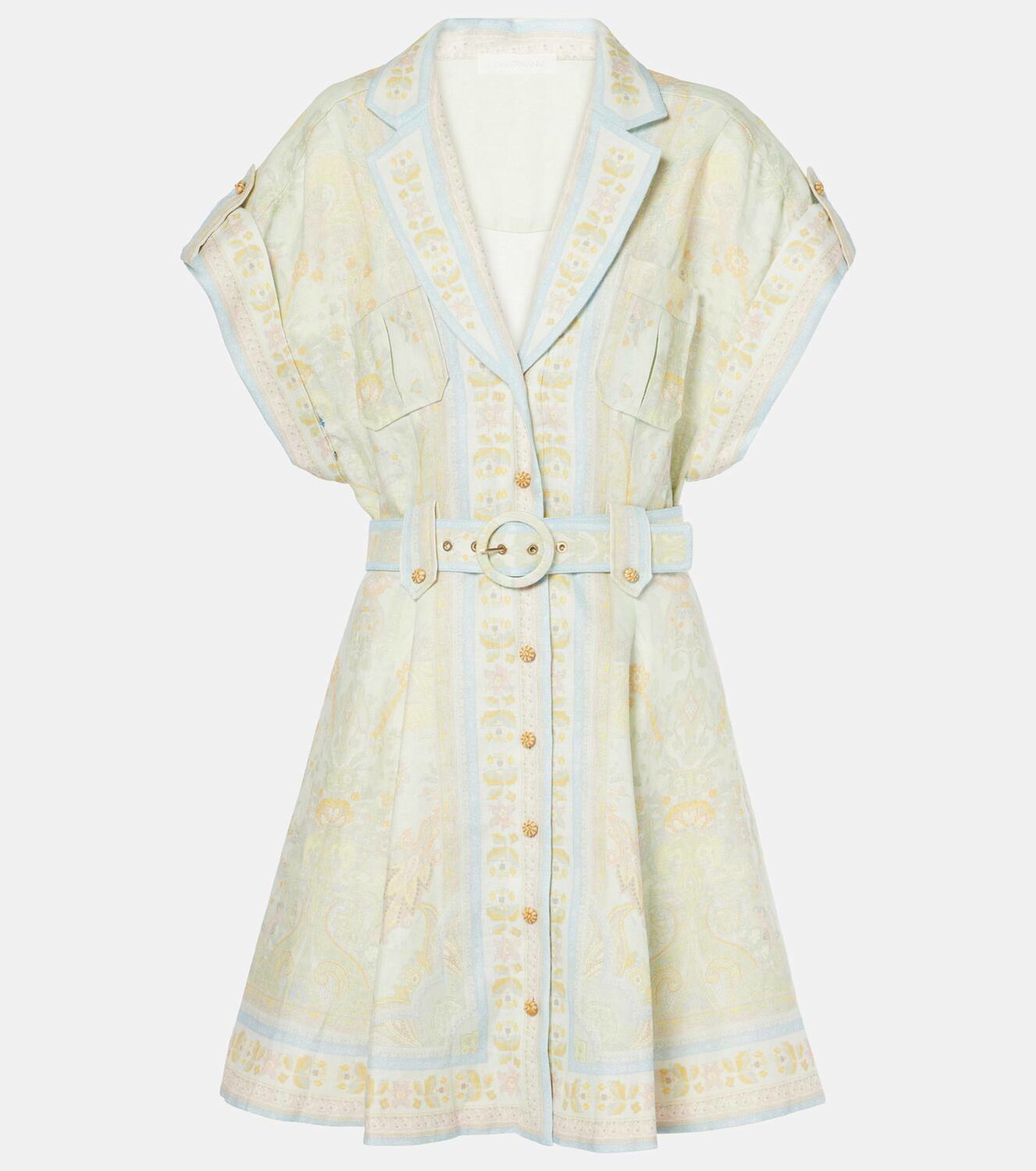 【Zimmermann】ACACIA DENIM SHIRT DRESS デニム シャツミディ Acacia Denim Shirt Dress Midnight Online | Zimmermann