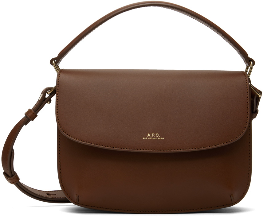 A.P.C. Brown Mini Sarah Shoulder Bag A.P.C.