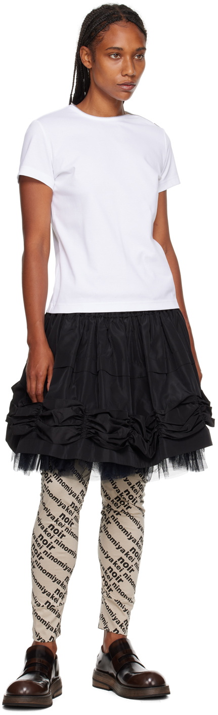 Noir Kei Ninomiya White Zip T-Shirt