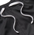 Nike - Flow Wide-Leg Logo-Embroidered Shell Drawstring Shorts - Black