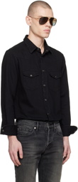 TOM FORD Black Western Yoke Shirt