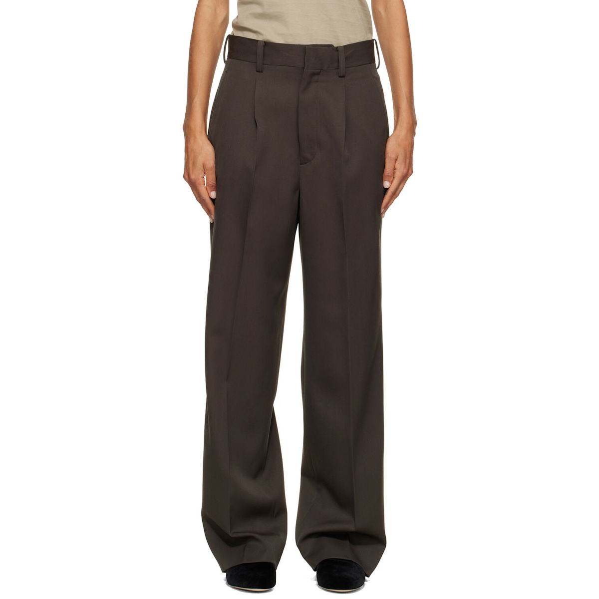 ssstein Gray Straight Trousers