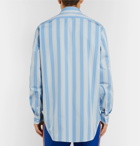 CALVIN KLEIN 205W39NYC - Striped Cotton-Poplin Shirt - Men - Light blue