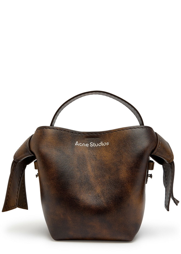 Photo: Acne Studios Musubi Mini Leather Shoulder bag - Brown - One Size