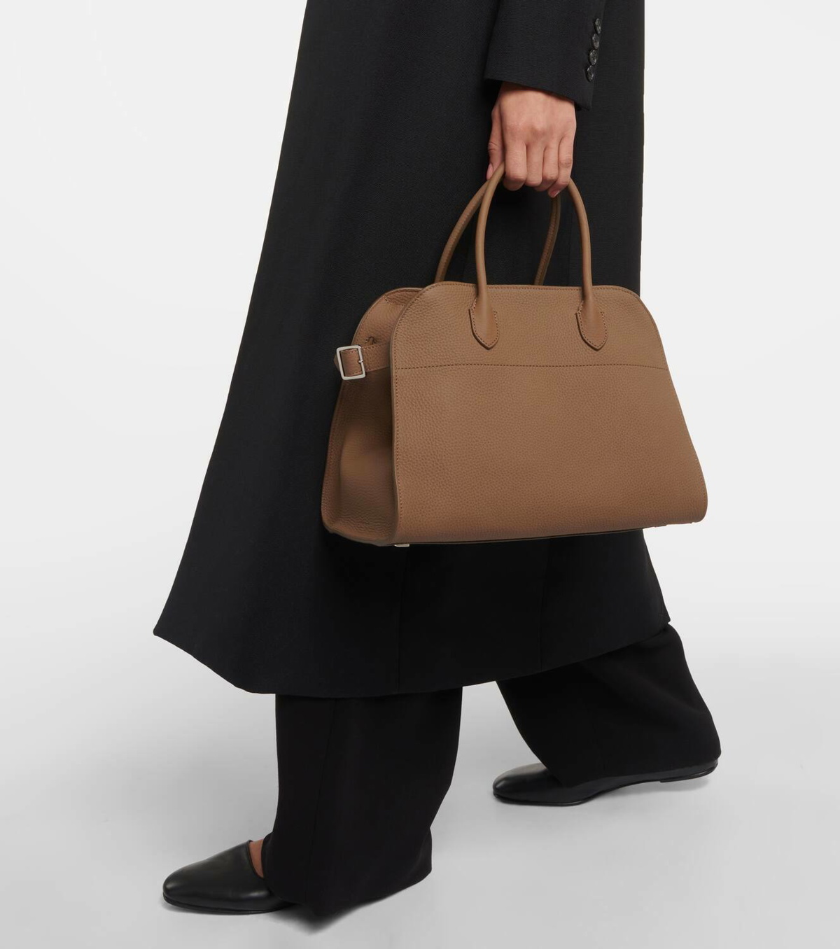 The Row Soft Margaux 12 leather tote bag