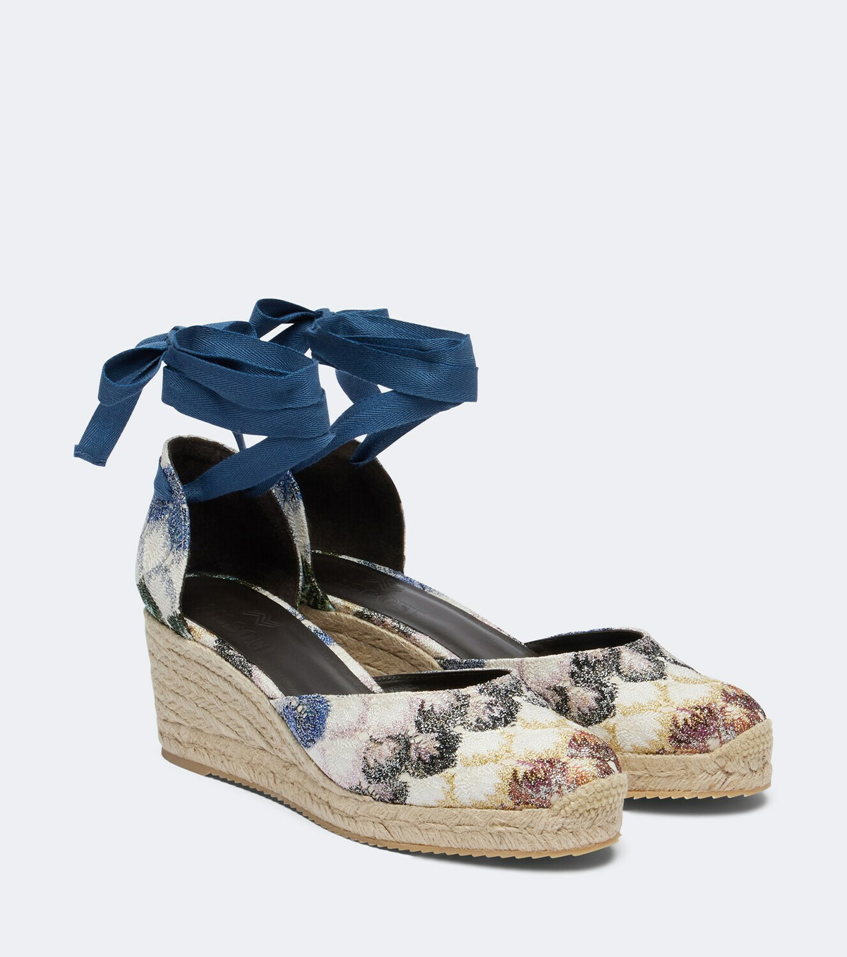 Missoni Eva lamé espadrille wedges