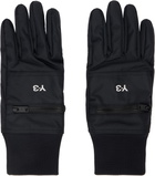 Y-3 Black Nylon Gloves