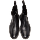 Jil Sander Black Leather Chelsea Boots