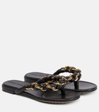 Bottega Veneta - Dot leather thong sandals