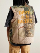 Gallery Dept. - Quilted Patchwork Printed Cotton-Twill, Canvas and Ripstop Gilet - Green