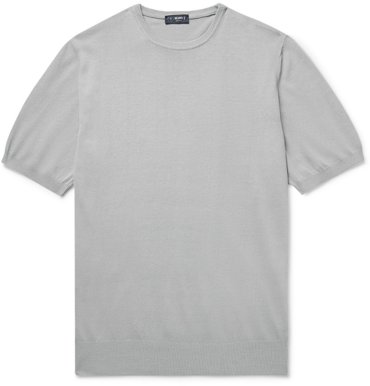 Photo: Beams F - Slim-Fit Cotton T-Shirt - Gray