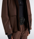 Moncler Grenoble Shearling-trimmed down ski jacket