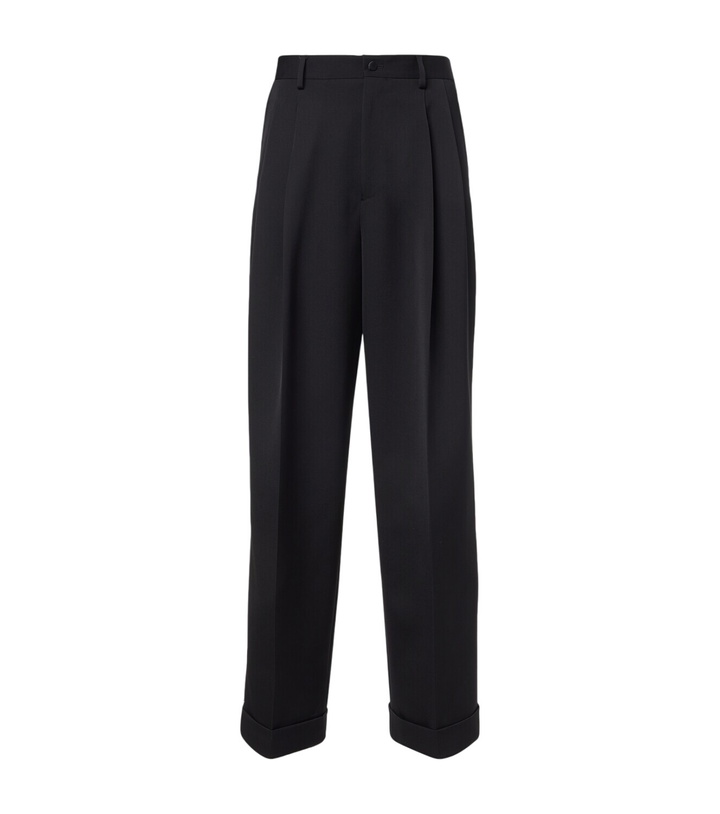 Photo: Dolce&Gabbana Wool and silk-blend gabardine suit pants