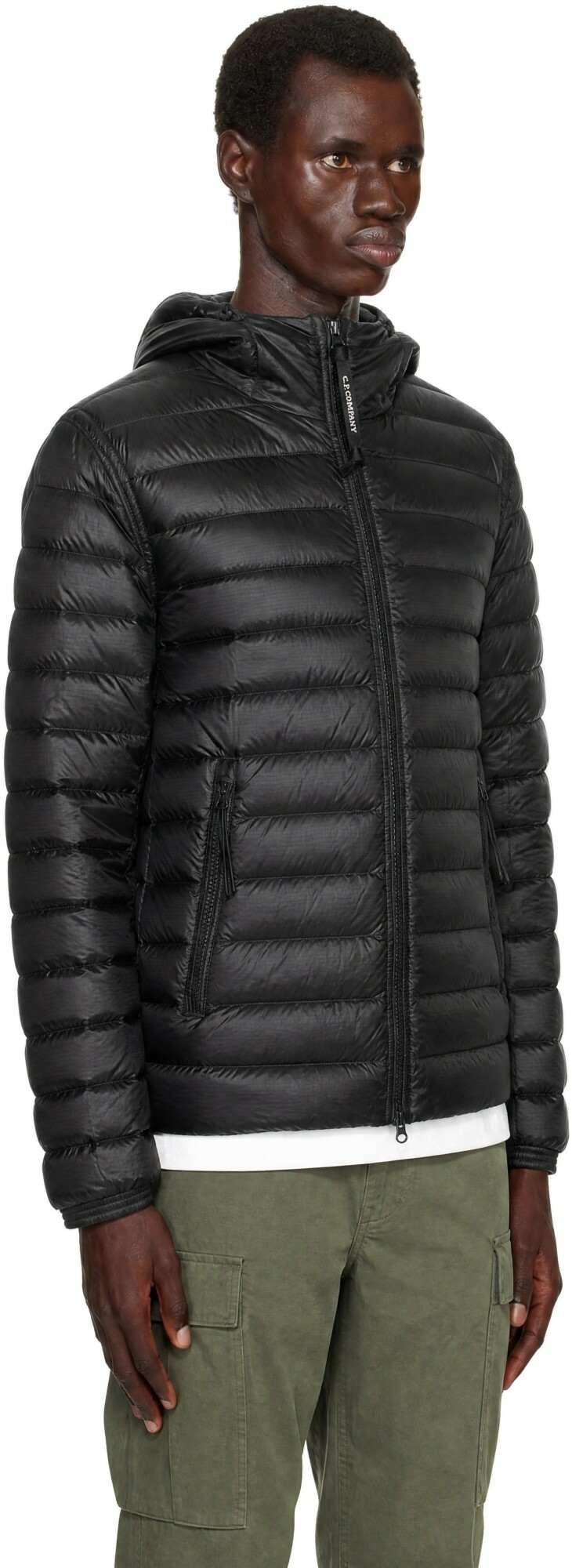 C.P. Company Black D.D. Shell Goggle Down Jacket