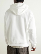 Marni - Oversized Logo-Appliquéd Printed Cotton-Jersey Hoodie - White