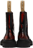 CamperLab Black & Red Eki Combat Boots