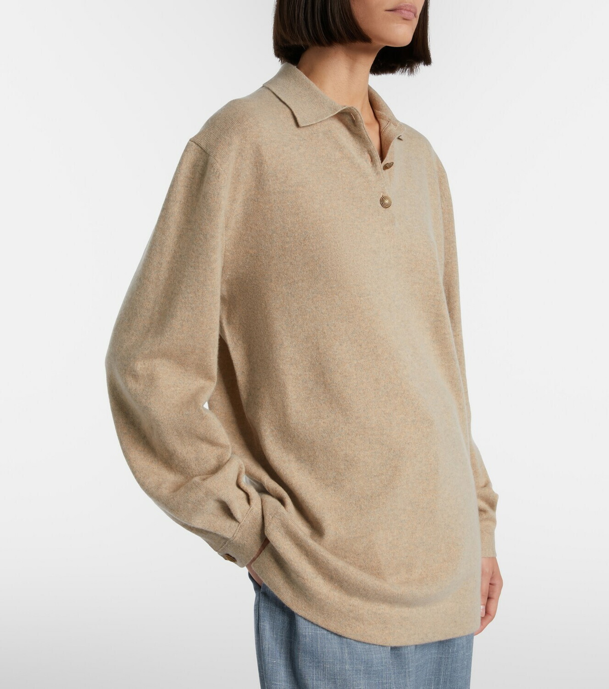 Loro Piana Classic cashmere polo sweater