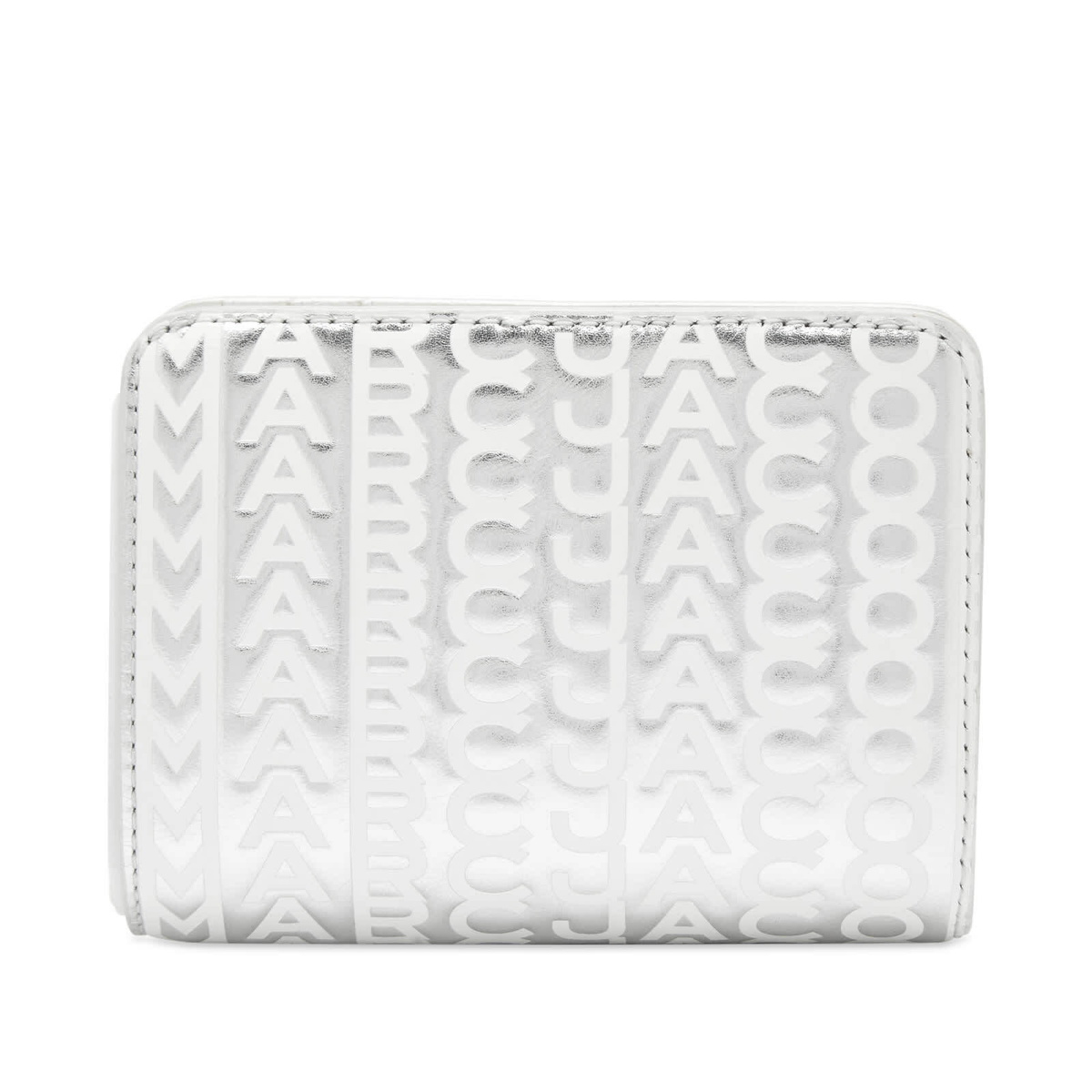 Women's The Monogram Metallic Mini Compact Wallet by Marc Jacobs