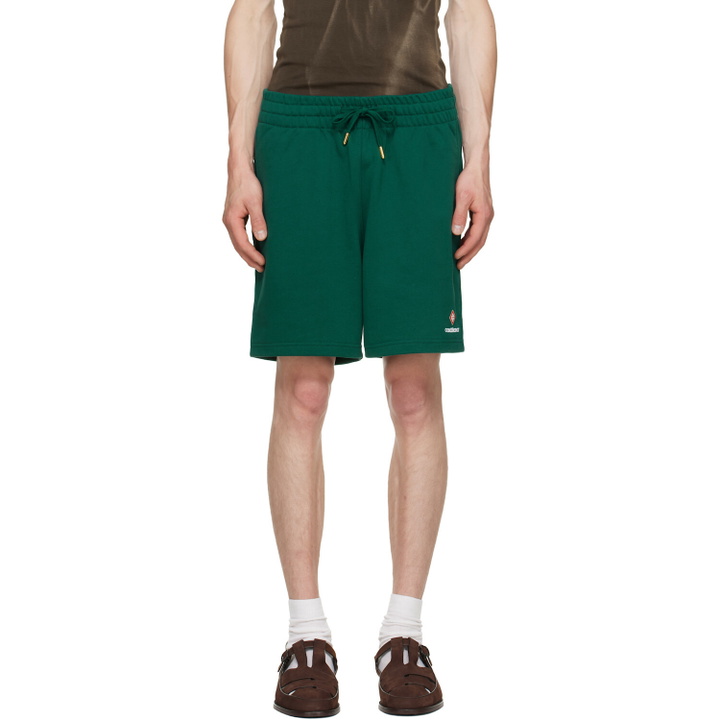 Photo: Casablanca Green Sport Type Sweat Shorts