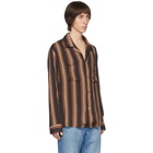 Our Legacy Brown Striped Heusen Shirt