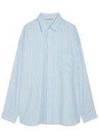 Acne Studios Striped Woven Shirt Blue
