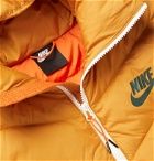 Nike - Windrunner Colour-Block Quilted Shell Hooded Jacket - Yellow