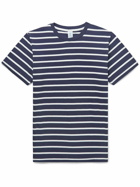 Velva Sheen - Slim-Fit Striped Cotton-Jersey T-Shirt - Blue