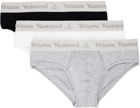 Vivienne Westwood Three-Pack Multicolor Logo Briefs