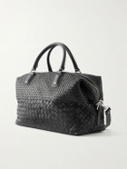 Officine Creative - Woven Leather Weekend Bag