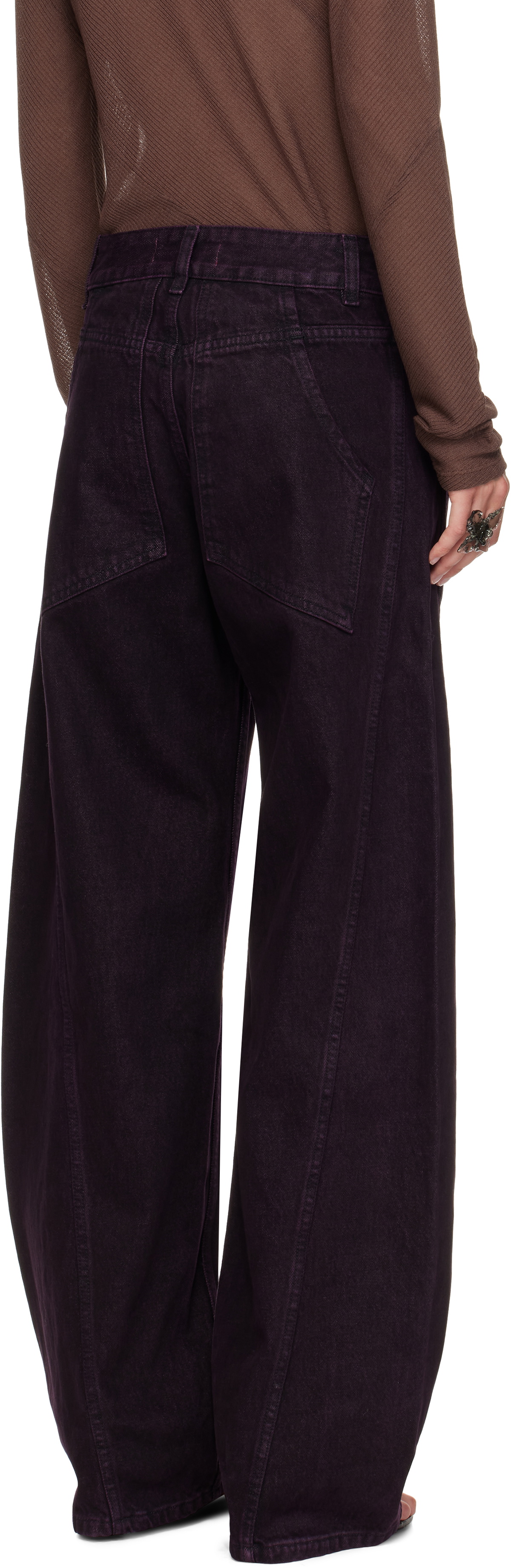 Eckhaus Latta Purple Bend Jeans