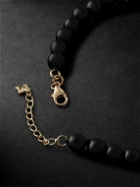 Mateo - Gold Onyx Beaded Bracelet