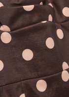 Rebecca Vallance Vivanne Polka-dot Slubbed-poplin Mini Dress Brown