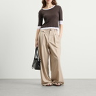 Closed Women's Wenda Wide Leg Trousers in Clay Beige