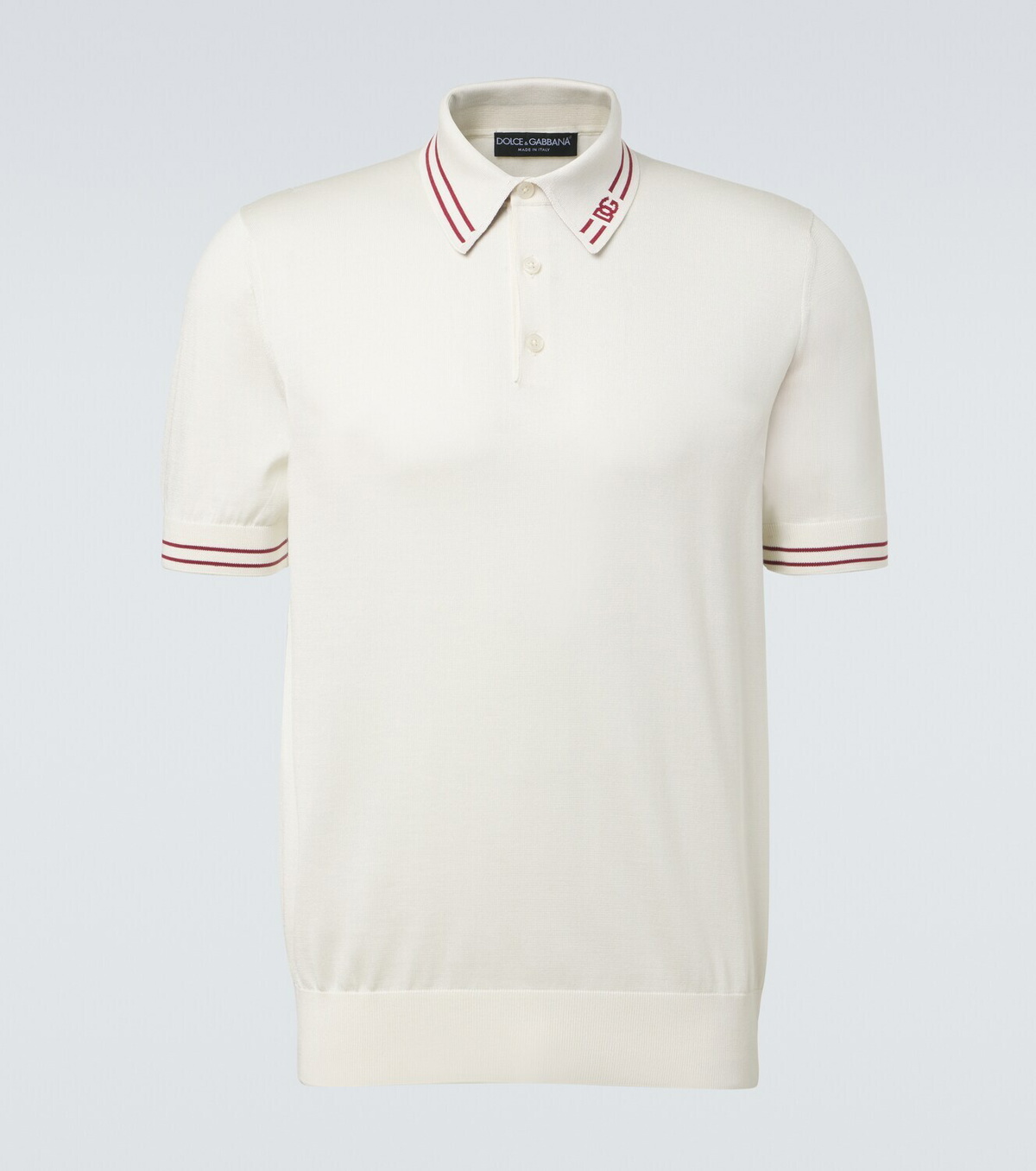 Dolce&Gabbana DG silk polo shirt