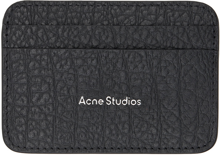 Photo: Acne Studios Black Leather Card Holder