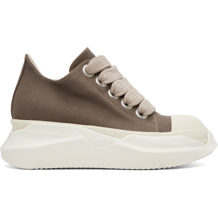Photo: Rick Owens DRKSHDW Taupe Tower Jumbolace Abstract Low Sneaks Sneakers