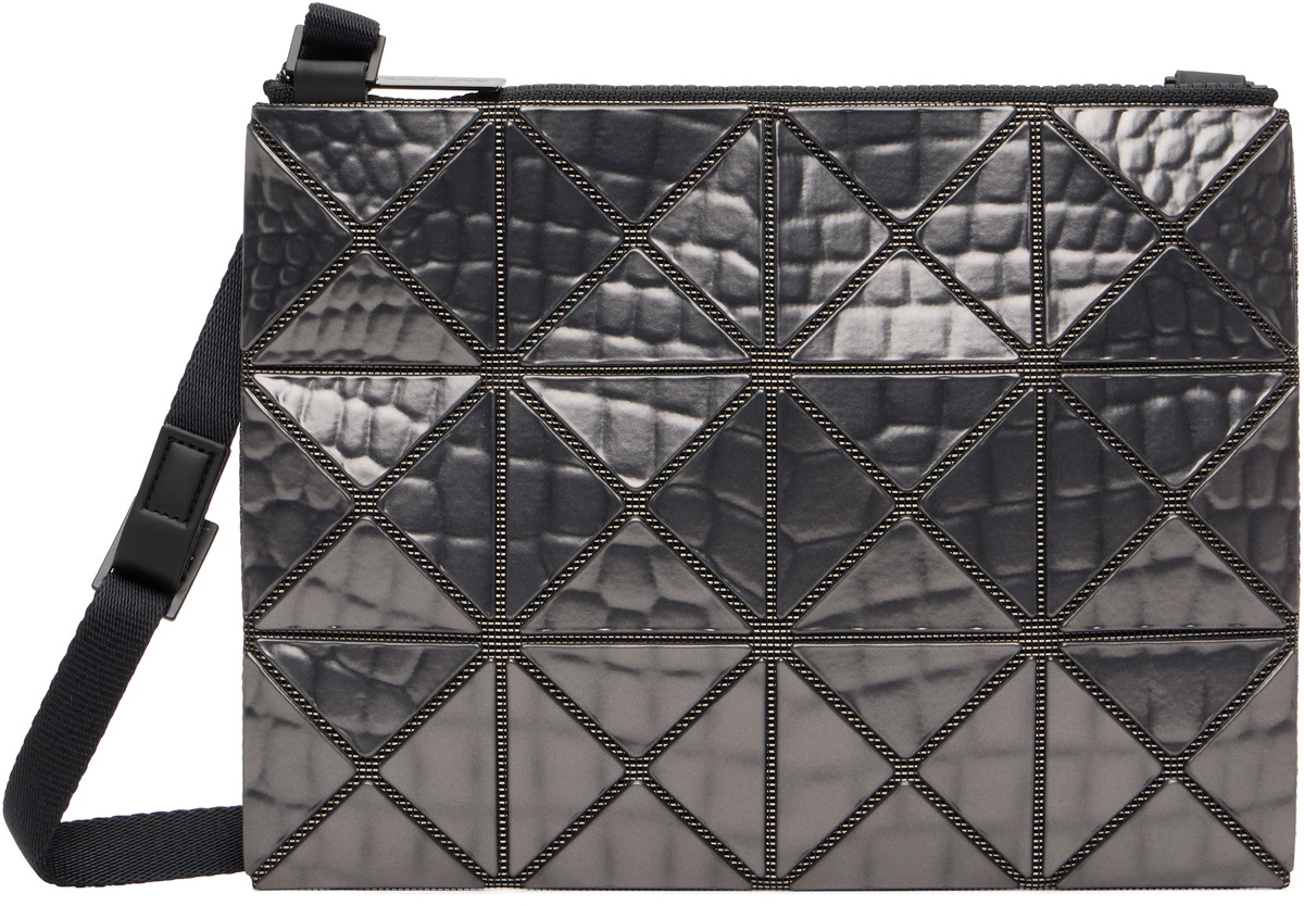 BAO BAO ISSEY MIYAKE Gunmetal Meta Kaiju Tote Bao Bao Issey Miyake