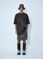 Moncler + Rick Owens Drawstring Midi Kilt Shorts