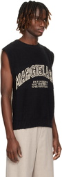 MM6 Maison Margiela Black & Off-White Paneled Vest