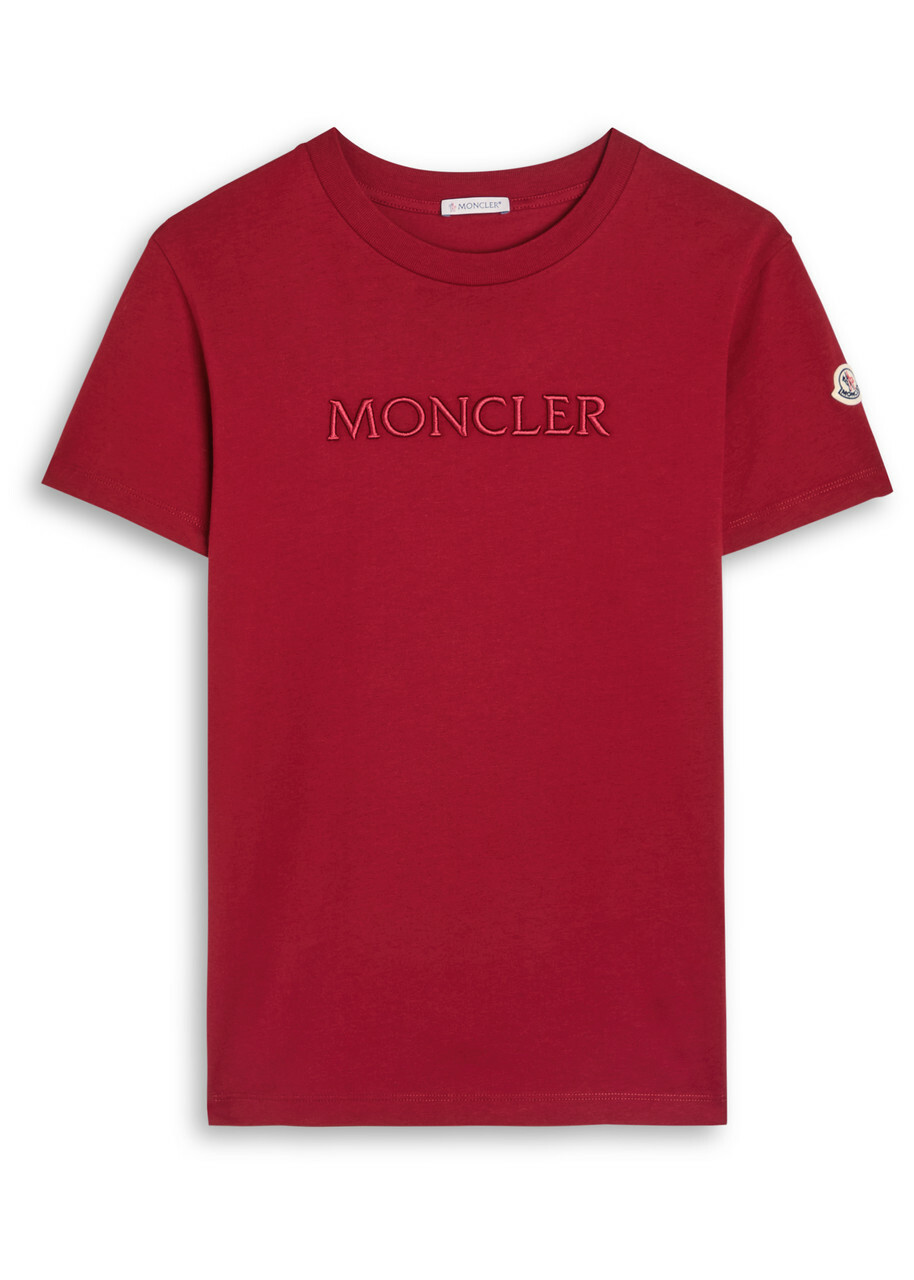 Moncler - Logo embellished cotton T-shirt Moncler