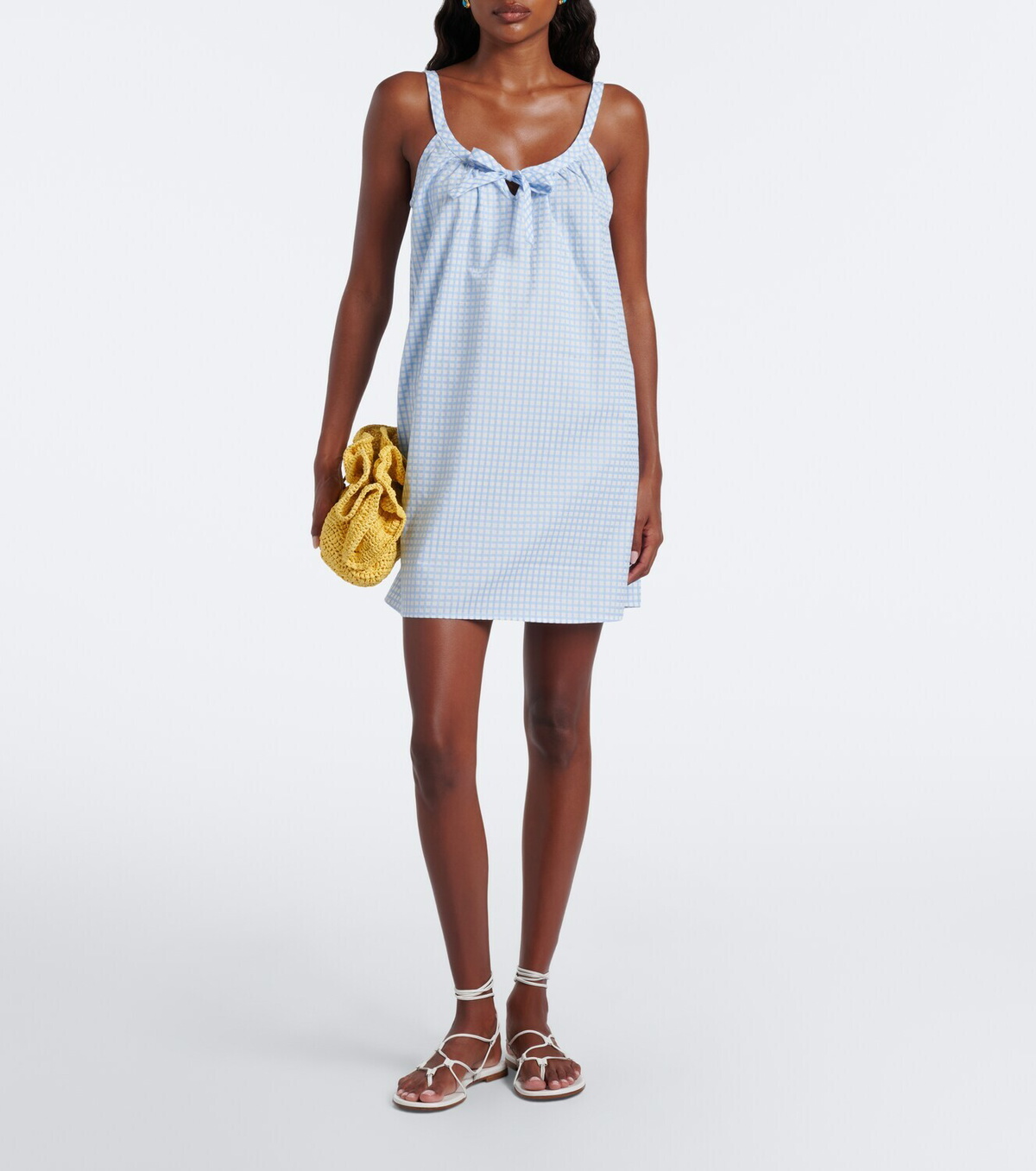 Posse Lila gingham cotton minidress