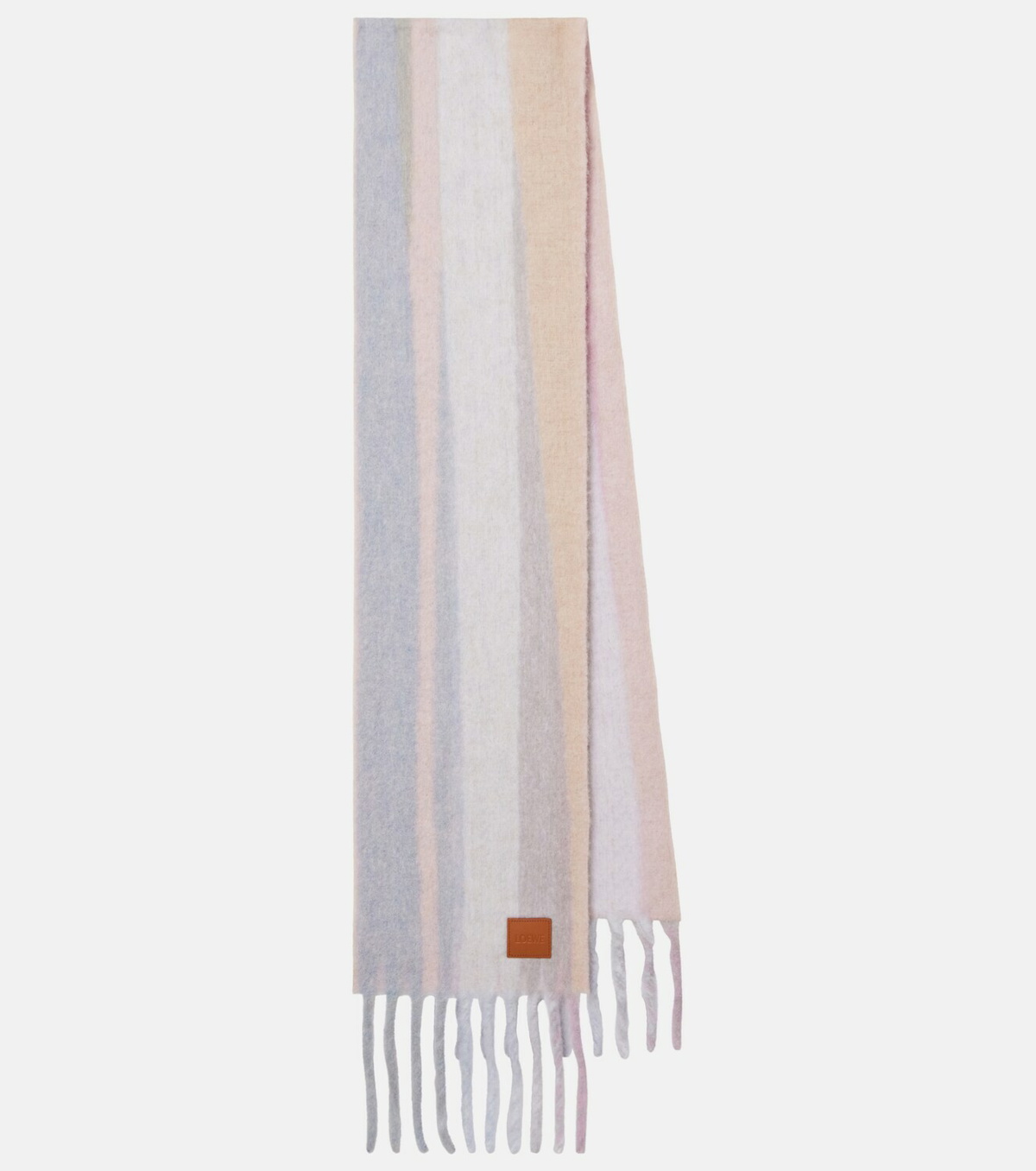 Loewe Striped alpaca and wool-blend scarf