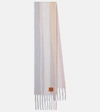 Loewe Striped alpaca and wool-blend scarf