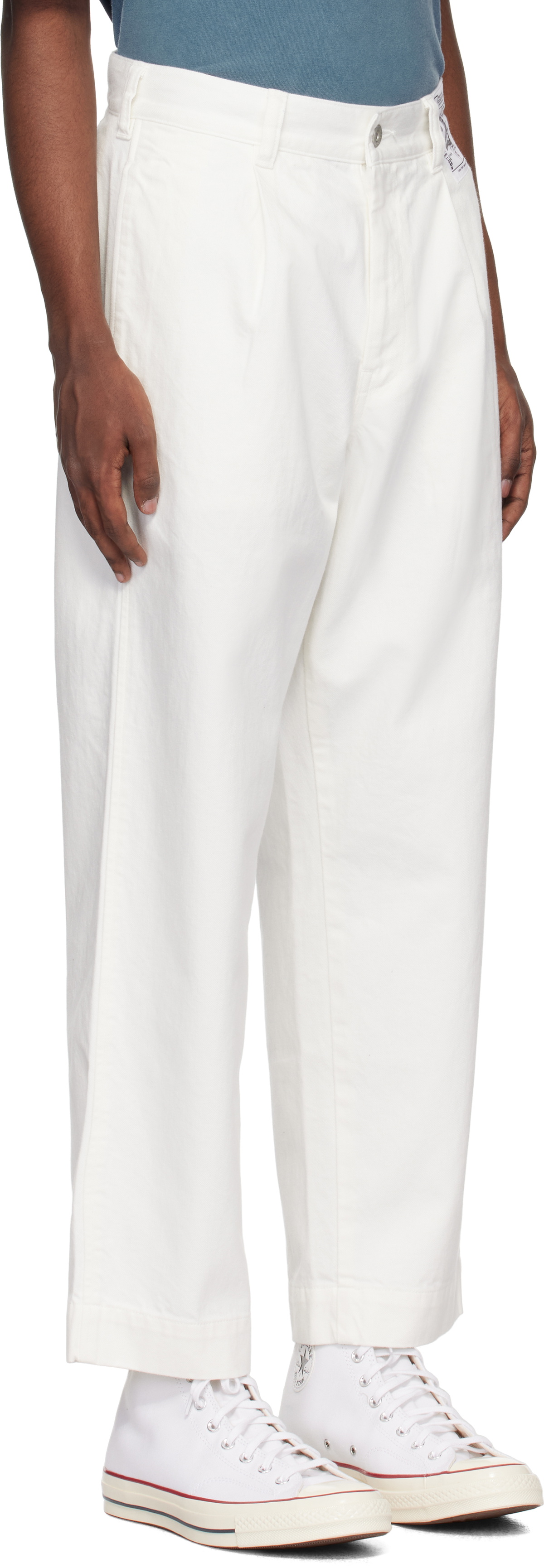 Neighborhood White BW Tuck Jeans Neighborhood